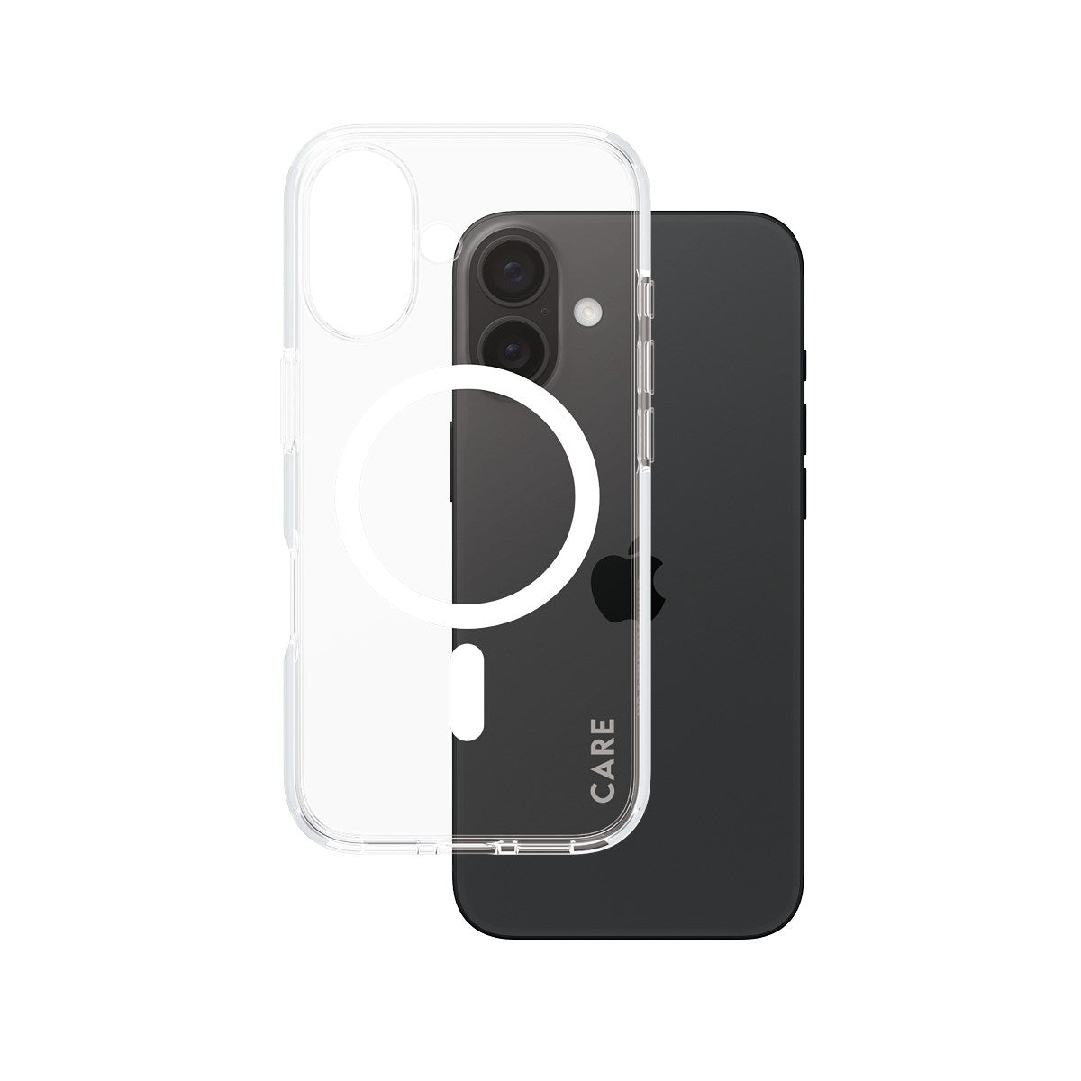 CARE by PanzerGlass® Flagship Case Transparent Urban Combat m. Hvid MagSafe iPhone 16